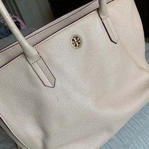 Tory Burch Large Leather Tote, 3 Compartments!